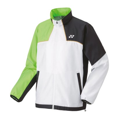 ヨネックス YONEX Yonex ヨネックス 庭球 ユニ裏地付ウィンドウォーマーシャツ 70095 136 （白いこと/緑であること）