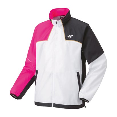 ヨネックス YONEX Yonex ヨネックス 庭球 ユニ裏地付ウィンドウォーマーシャツ 70095 062 （白いこと/サクラ色）