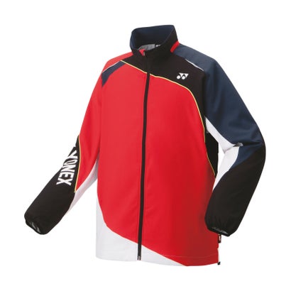ヨネックス YONEX Yonex ヨネックス 庭球 ユニ裏地付ウィンドウォーマーシャツ 70087 496 （サンセットレッド）