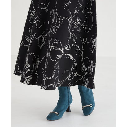 ミッシュマッシュ MISCH MASCH パールモチーフ切替ストレッチブーツ/MO33404 （BLUE）