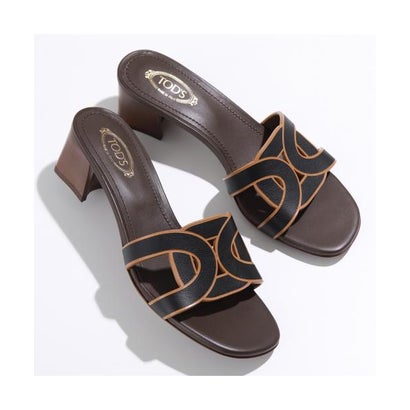 トッズ TOD\u0027S TODS サンダル KATE ケイト XXW04J0GU70MID なめし革  （9999/黒いこと）
