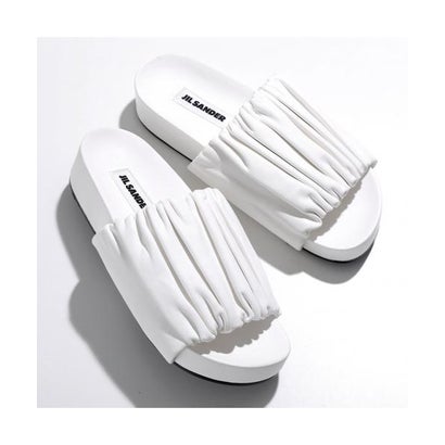 ジルサンダー Jil Sander JIL SANDER 横すべりサンダル J15WP0065 P5057 なめし革 （100/OPTIC-WHITE-白いこと）