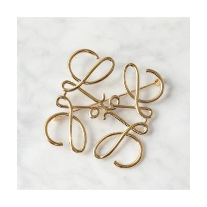 ロエベ LOEWE LOEWE ブローチ ANAGRAM BROOCH アナグラム （25020/8130/ゴールド）