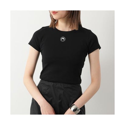 マリーン セル MARINE SERRE Marine Serre Tシャツ WTT012 CJER0008 三日月 モチーフ (BK99/BLACK)|LOCOMALL(ロコンド公式ストア)