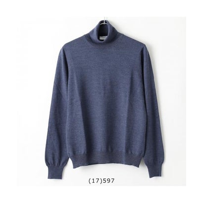 グランサッソ GRAN SASSO GRAN SASSO タートルネック 編み物 55157 14290 （(17)597/BLUE青色） ニット・セーター-メンズファッション-トップス