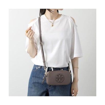 トリーバーチ TORY BURCH TORY BURCH ショルダーバッグ Miller Mini Crossbody Bag 145667 (093/ClamShell-ブラウン)|LOCOMALL(ロコンド公式ストア)