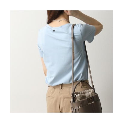 土日 マックスマーラ Weekend Max Mara MAX MARA Weekend 半袖 ティーシャツ MULTIB カットソー 労働者の一団のど首 （008/ともし火青色） トップス-Tシャツ・カットソー