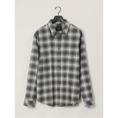 タカキュー TAKA-Q レイルズ/Rails チェック柄長袖シャツ メンズ シャツ カジュアル トップス インナー ギフト プレゼント ライトアウター カーディガン アウター （グレー）