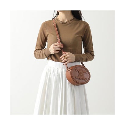 セリーヌ CELINE CELINE ショルダーバッグ Oval Bag 198603DXC  （04LU/TAN-赤銅色）