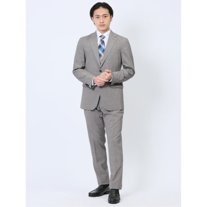 【ウール】 マルゾット/Marzotto ウール混 レギュラーフィット 2ボタン2ピーススーツ チドリ メンズ セットアップ ジャケット ビジネス カジュアル 通勤 仕事 （チドリ） 22,685円