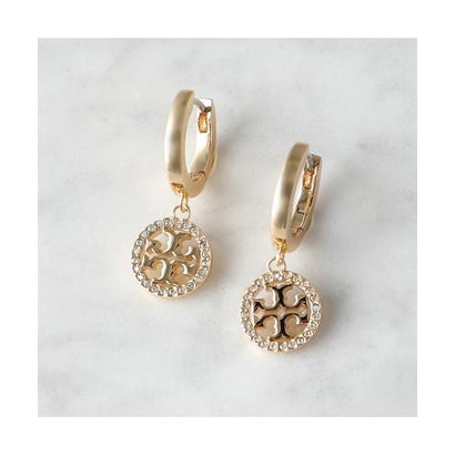 トリーバーチ TORY BURCH TORY BURCH ピアス MILLER PAVE HUGGIE HOOP 87041 (783/ゴールド)|LOCOMALL(ロコンド公式ストア)