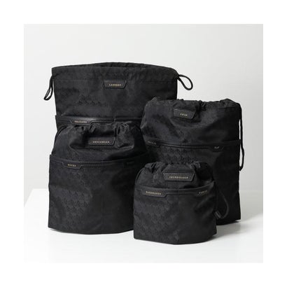 アニヤハインドマーチ Anya Hindmarch ANYA HINDMARCH ポーチ Set of 4 Drawstring Pouches 187732 （Black/ブラック）