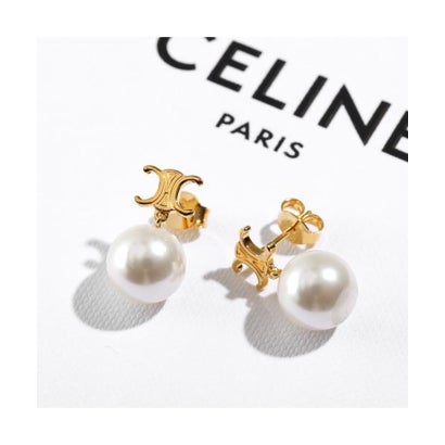 セリーヌ CELINE CELINE ピアス PERLS EARRINGS 460TZ6BPE （01GI/Gold-Ivory）｜LOCOMALL（ロコンド公式ストア）