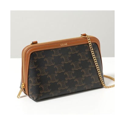 セリーヌ CELINE CELINE ショルダーバッグ TRIOMPHE 10E382CBX クラッチ (04LU/Tan-ブラウン他)|LOCOMALL(ロコンド公式ストア)