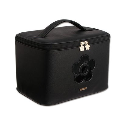マリークワント MARY QUANT サフィアーノデイジーパッチ バニティXL （ブラック）