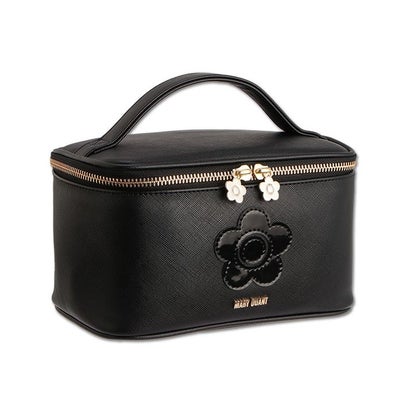 マリークワント MARY QUANT サフィアーノデイジーパッチ ミラーバニティ （ブラック）