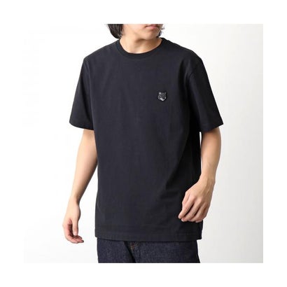 メゾンキツネ MAISON KITSUNE MAISON KITSUNE プルオーバー MM00127KJ0118 半袖 カットソー （BLACK/黒いこと）