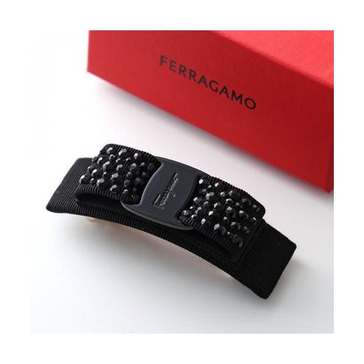 サルバトーレフェラガモ Salvatore Ferragamo SALVATORE FERRAGAMO バレッタ 34 1693 ヴィラリボン （001/NERO-CON-SWA）｜LOCOMALL（ロコンド公式ストア） 25,003円