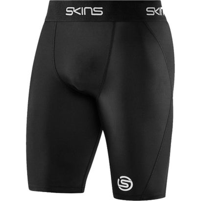 スキンズ SKINS SKINS スキンズ シリーズ1 SERIESー1 メンズ ハーフタイツ ショートスパッツ 着圧 コ （ブラック）