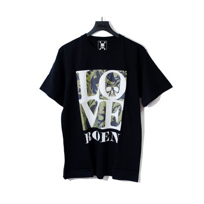 ロエン Roen LOVE S/S TEE （BLACK）