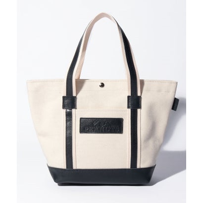 スヌーピーレザーコレクション SNOOPY Leather Collection スヌーピー レザー×キャンバストート M （ネイビー）