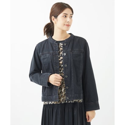 ジャンニ ロ ジュディチェ GIANNI LO GIUDICE [洗える]ブラックデニムジャケット （ブラック）
