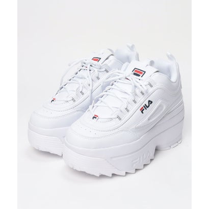 フィラ FILA Disruptor II Wedge / ディスラプター2 ウェッジ カジュアルスニーカー 厚底 販路限定モデル / ホワイト （ホワイト）