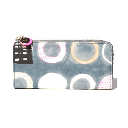アイアイズ I Eye ワッカ（WAKKA） Lファスナー長財布 （グレー）