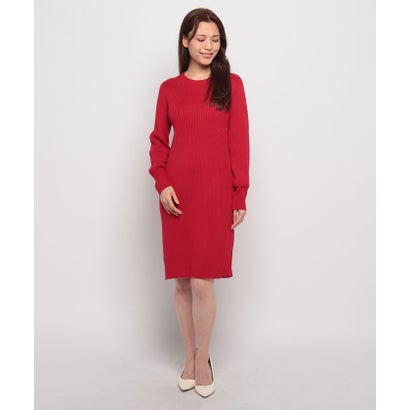ラ ジョコンダ LA JOCONDE サイドジップ ニットワンピース （レッド） 16,557円