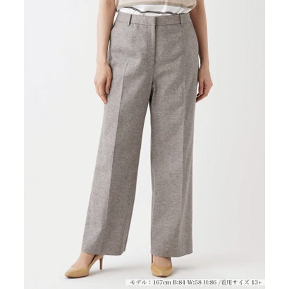 レリアンプラスハウス Leilian PLUS HOUSE 広広としたズボン下【ROCHAS Premiere】 （赤銅色） ボトムス-レディースファッション-パンツ