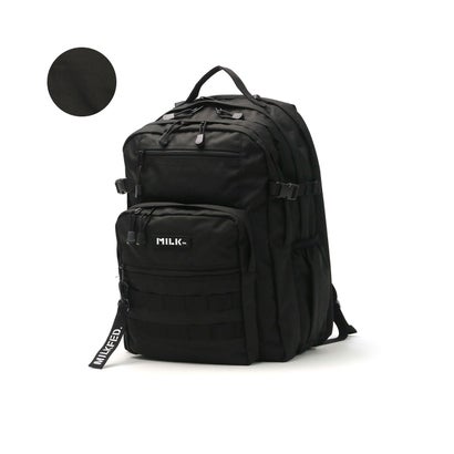 ミルクフェド MILKFED. ミルクフェド リュック MILKFED. ACTIVE DOUBLE POCKET MOLLE BACKPACK リュックサック 103224053008 （ブラック）