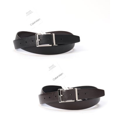 カルバン クライン Calvin Klein 【メンズ】【Calvin Klein】カルバンクライン リバーシブルベルト 11CK010021 （ブラック/ダークブラウン）