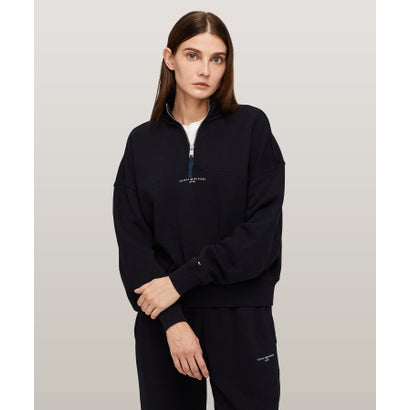トミー ヒルフィガー TOMMY HILFIGER REG MINI CORP 1/2 ZIP SWTSHRT （米国海軍）