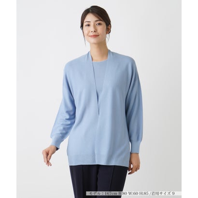 レリアン Leilian トッパーカーディガン （サックス） 12,529円