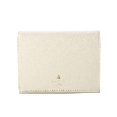 ランバン オン ブルー LANVIN en Bleu メラニー 二つ折り中Lファスナー財布 (ホワイト)