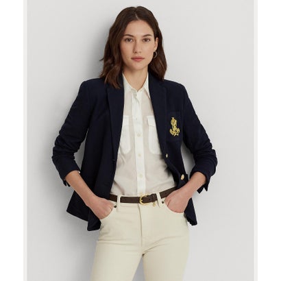 置き目レン ラルフ 置き目レン LAUREN RALPH LAUREN ブリオン ジャカード スポーツジャケット （410米国海軍） コート・ジャケット-レディースファッション