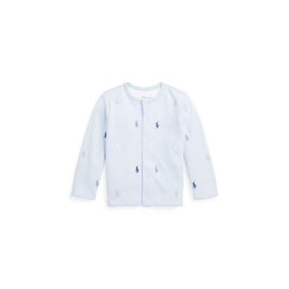 ポロ ラルフ 置き目レン POLO RALPH LAUREN (もの言う花)リヴァーシブル 綿織物 インター鍵を掛ける 上衣 （400青み）