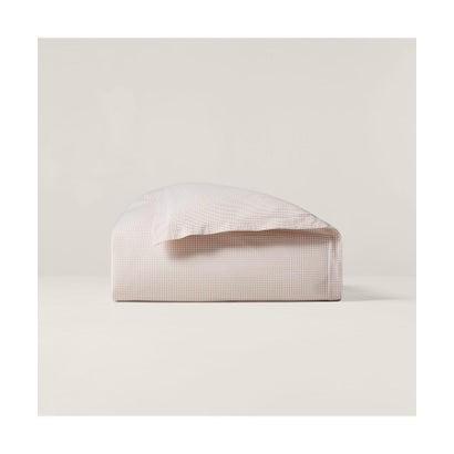 ラルフ 置き目レン 老人ホーム RALPH LAUREN HOME シアサッカー ギンガム デュベ 覆いかぶせる/ダブル大きさ （270赤銅色）