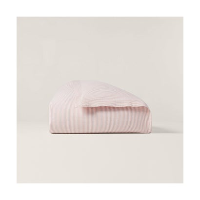 ラルフ 置き目レン 介護ホーム RALPH LAUREN HOME シアサッカー 縞模様 デュベ 取りまかなう/ダブル大きさ （650さくら色）