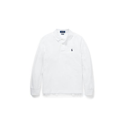 ポロ ラルフ 置き目レン POLO RALPH LAUREN (ボーイズ 8才～20才)綿織物 メッシュ スポーツシャツ （100白いこと）