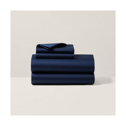 ラルフ 置き目レン 老人ホーム RALPH LAUREN HOME オーガニック 綿織物 サティーン ボックス席敷き布/皇后陛下大いさ （410米国海軍）