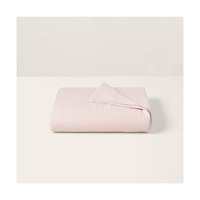 ラルフ ローレン ホーム RALPH LAUREN HOME シアサッカー ストライプ スモール シングル タオルケット （650ピンク）