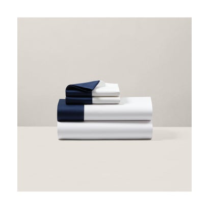 ラルフ 置き目レン 老人ホーム RALPH LAUREN HOME オーガニック 綿織物 サティーン 間借り人 ピローケース （410米国海軍）