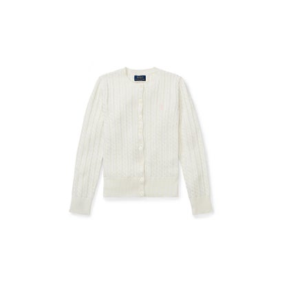 ポロ ラルフ 置き目レン POLO RALPH LAUREN (ガールズ 7才～16才)ミニ 有線テレビ 綿織物 ジレー （101自然的）