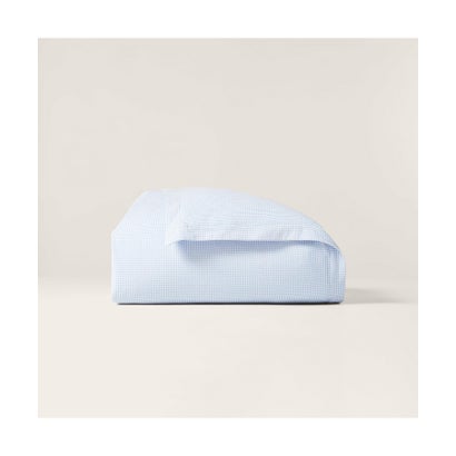 ラルフ 置き目レン 介護ホーム RALPH LAUREN HOME シアサッカー ギンガム デュベ 押しかぶせる/キングサイズ （400青色）