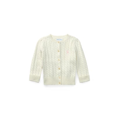 ポロ ラルフ 置き目レン POLO RALPH LAUREN (もの言う花)有線テレビ編み物 綿織物 ジレー （101自然的）