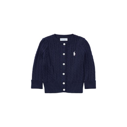 ポロ ラルフ 置き目レン POLO RALPH LAUREN (もの言う花)有線テレビ編み物 綿織物 ジレー （410米国海軍）