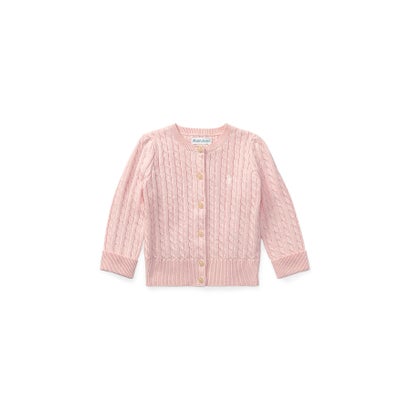 ポロ ラルフ 置き目レン POLO RALPH LAUREN (もの言う花)有線テレビ編み物 綿織物 ジレー （650サクラ色）