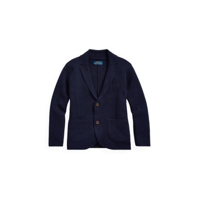 ポロ ラルフ 置き目レン POLO RALPH LAUREN (ボーイズ 2才～4才)切れ込み ラペル 綿織物 ジレー （410米国海軍）
