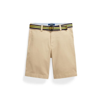 ポロ ラルフ ローレン POLO RALPH LAUREN (ボーイズ 8才～20才)ストレート フィット フレックス アブレージョン ツイル ショートパンツ （250ブラウン）